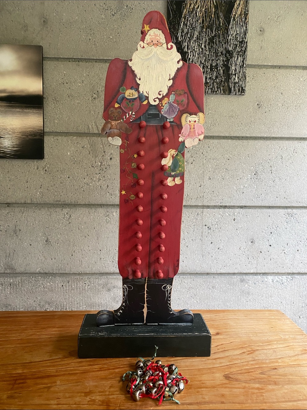 Handpainted Santa Advent Calendar